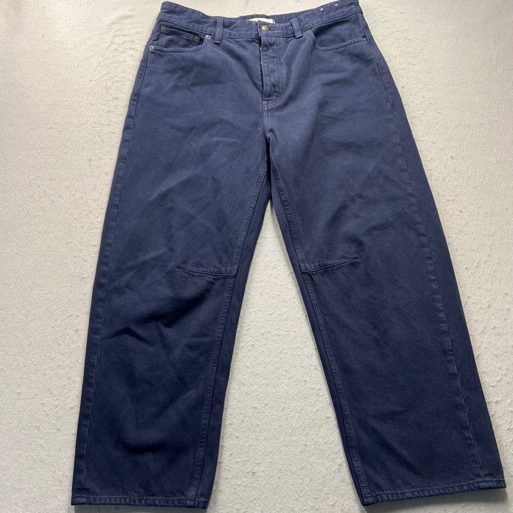 Madewell Wide Leg Flare Jeans in Navy